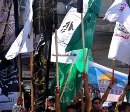 بالصور: فصائل المقاومة تخرج بمسيرة جماهيرية بيوم القدس العالمى