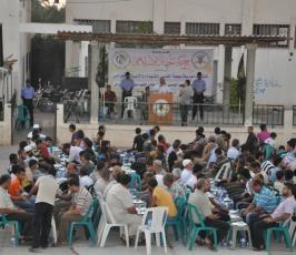 بالصور: حركة الجهاد تنظم إفطاراً جماعياً لأهالى الشهداء والأسرى بقطاع غزة
