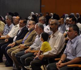 بالصور: إوبريت فنى يحاكى معاناة الأسرى بالسجون الإسرائلية نظمته مهجة القدس  التابعة للجهاد بمركز رشاد الشوا