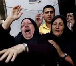 بالصور: تشييع جثمان الشهيد سهمود الذى ارتقى بالقصف الصهيونى على مدينة خانيونس