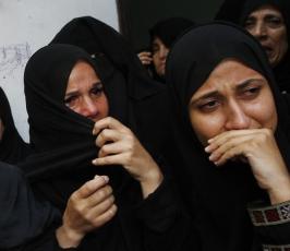بالصور: تشييع جثمان الشهيد سهمود الذى ارتقى بالقصف الصهيونى على مدينة خانيونس