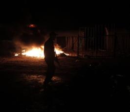 بالصور: شهيد من سرايا القدس إثر قصف صهيونى غادر لسيارته وسط قطاع غزة