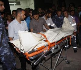 بالصور: شهيد من سرايا القدس إثر قصف صهيونى غادر لسيارته وسط قطاع غزة