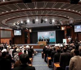 بالصور:إفتتاح المؤتمر الدولي الاول للصحوة الاسلامية بمشاركة المئات من العلماء والمفكرين من 80 بلدا بإيران