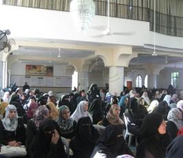 بالصور: دائرة العمل النسائي للجهاد تخرج فوج العودة لتأهيل الداعيات في حفل كبير بغزة