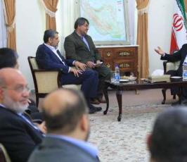 بالصور: اجتماع الأمين العام « رمضان شلح »وقيادة حركة الجهاد بوزير المجلس الاعلي للامن القومي بطهران