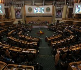 صور من المؤتمر الصحفي للفصائل الفلسطينية بعد انتهاء اعمال مؤتمر دعم الإنتفاضة الفلسطينية