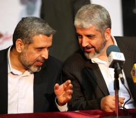 صور من المؤتمر الصحفي للفصائل الفلسطينية بعد انتهاء اعمال مؤتمر دعم الإنتفاضة الفلسطينية