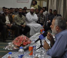 بالصور: اللجنة الثقافية بالجهاد تعقد ندوة ثقافية فى مسجد ارض الرباط بغزة