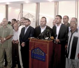بالصور: إجتماع لفصائل المقاومة الفلسطينية لبحث صفقة تبادل الأسرى بغزة