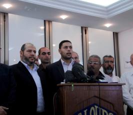 بالصور: إجتماع لفصائل المقاومة الفلسطينية لبحث صفقة تبادل الأسرى بغزة