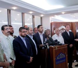 بالصور: إجتماع لفصائل المقاومة الفلسطينية لبحث صفقة تبادل الأسرى بغزة