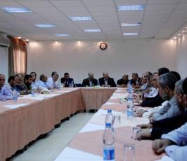 بالصور: إجتماع لفصائل المقاومة الفلسطينية لبحث صفقة تبادل الأسرى بغزة