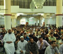 بالصور: حركة الجهاد تنظم حفلاً بعنوان«  على خطى الشقاقى » لتكريم أمراء الأسر بالحركة بغزة 