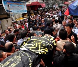 بالصور: سرايا القدس تشيع جثامين شهدائها بمدينة غزة