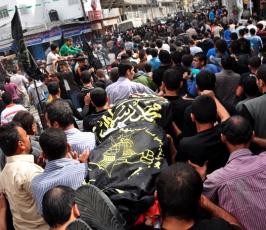 بالصور: سرايا القدس تشيع جثامين شهدائها بمدينة غزة