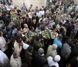 بالصور: سرايا القدس تشيع جثامين شهدائها بمدينة غزة