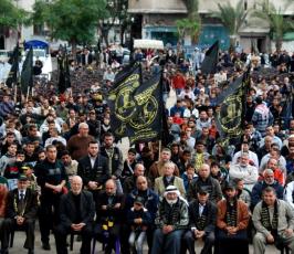 بالصور: حركة الجهاد تنظم مهرجاناً حاشداً  للأسرى المحررين فى ذكرى استشهاد الشقاقى الأمين