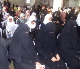 بالصور.. جمعية اقرأ واللجنة الدعوية للجهاد بخانيونس تكرم مجموعة من حافظات كتاب الله‎