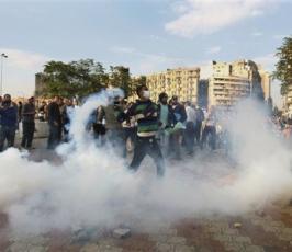 بالصور:  أكثر من 500 إصابة في اشتباكات بميدان التحرير