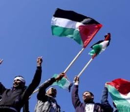 بالصور: مسيرات باليوم العالمى للتضامن مع الشعب الفلسطينى أمام مقر الأمم المتحدة