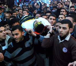بالصور: تشييع جثمان الشهيد إسماعيل العرعير من سرايا القدس بالشجاعية