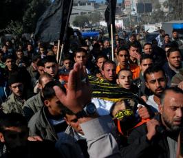بالصور: تشييع جثمان الشهيد إسماعيل العرعير من سرايا القدس بالشجاعية