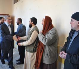 بالصور... الأسرى المحررون في ضيافة الجهاد الاسلامي برفح‎