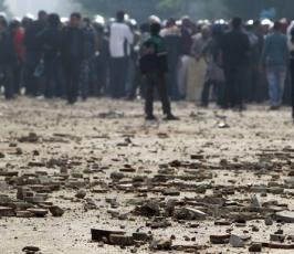 بالصور:تجدد الاشتباكات العنيفة في القاهرة