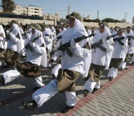 بالصور : حفل تخرج للشرطة النسائية فى غزة