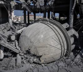 قصف مسجد على بن أبى طالب بحي الزيتون شرق مدينة غزة