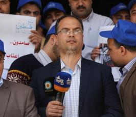 صحيفة فلسطين تنظم  وقفة تضامنية مع الاسرى المضربين عن الطعام ‫(39125518)‬ ‫‬