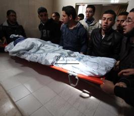 خاص فلسطين اليوم..الشهيد محممد عصفور (22 عاماً) لدى وصوله مستشفى رام الله
