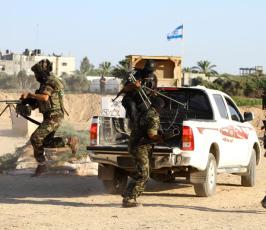 بالصور: سرايا القدس تجري مناورة عسكرية تحد للإحتلال الصهيوني