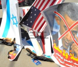أوباما يحترق في غزة