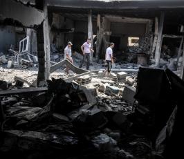 ميناء غزة دمار 2014