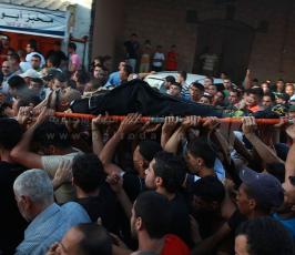 تشييع الشهيد اسلام الطوباسي الذي اغتالته قوات الاحتلال فجر اليوم في مخيم جنين