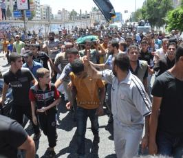 جنازة الشهيد القائد في سرايا القدس شعبان الدحدوح