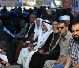  خيمة التضامن مع الاسرى المقامة على ارض السرايا بغزة ‫(39191050)‬ ‫‬