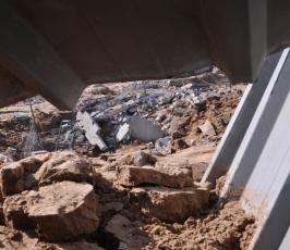 بالصور: مشاهد من القصف الصهيوني على مدينة غزة لليلة أمس