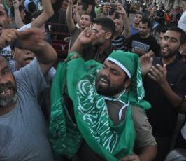 فرحة الشارع في غزة بوقف النار