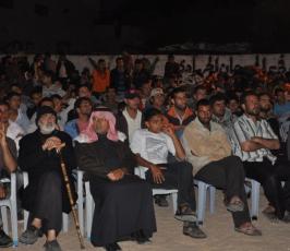 الجهاد الإسلامي بخانيونس تزف 10 من أبنائها في عرس جماعي حاشد