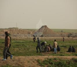 مسيرة العودة في منطقة ملكة شرق مدينة غزة ‫(1)‬ ‫‬.JPG