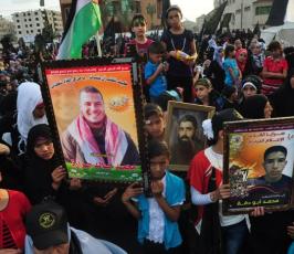 خنساوات الشعب الفلسطينى وأبنائهم يشاركون بمهرجان الانطلاقة الجهادية