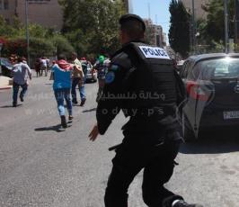 الشرطة الفلسطينية تقمع تظاهرة منددة بالعودة للمفاوضات في رام الله