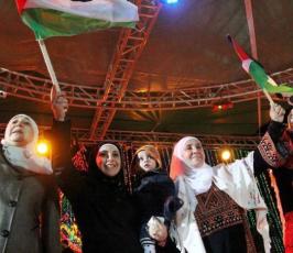 مهرجان فرقة طيور الجنة بساحة الكتيبة بمدينة غزة