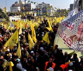 جماهير حاشدة فى مهرجان الانطلاقة 48 لحركة فتح بغزة