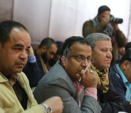  حوار صحفي مفتوح نظمه التجمع الإعلامي للحديث حول المستجدات الفلسطينية الأخيرة ‫(39059985)‬ ‫‬