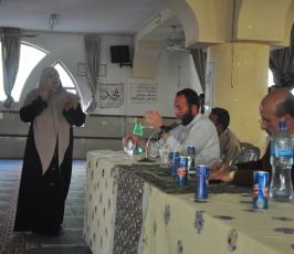 العمل النسائي تعقد ندوة سياسية في مسجد أرض الرباط بحضور الأسيرة المحررة هناء شلبي