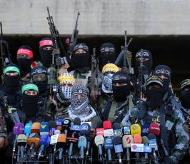 بالصورمؤتمر لفصائل المقاومة في غزة للتحذير من استمرار الانتهاكات بحق الأقصى  ‫(1)‬ ‫‬
